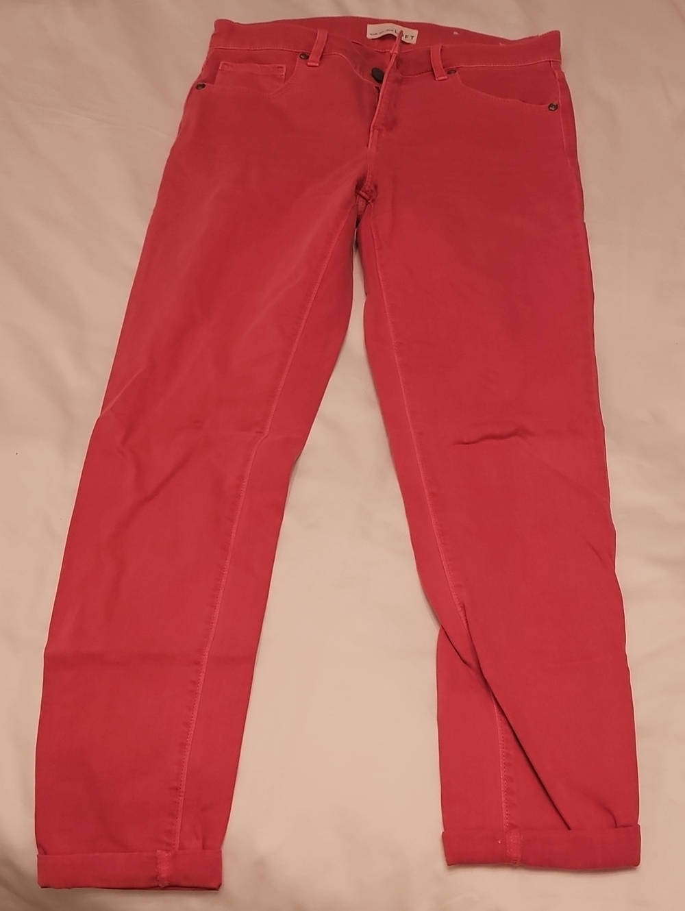 LOFT Coral Pink Boyfriend Jeans
